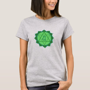 Anahata Chakra Ladies Burnout T-Shirt