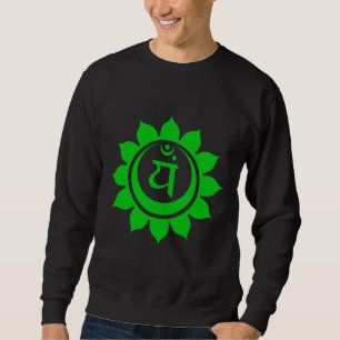 Anahata Heart Chakra Green Fitted Scoop Sweatshirt