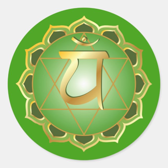 anahata or heart chakra Sticker (Front)
