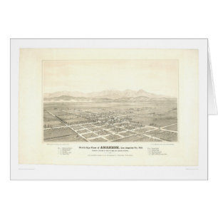 Anaheim, CA. Panoramic Map (0025A) - Restored