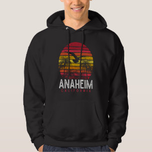 Anaheim California CA Vintage Beach Retro 70s 80s  Hoodie