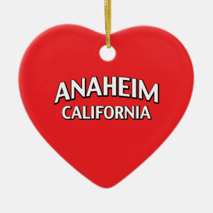 Anaheim California Ceramic Tree Decoration