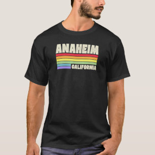 Anaheim California Pride Rainbow Flag Gay Pride Me T-Shirt