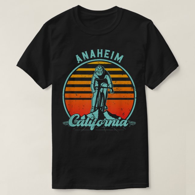 Anaheim California Road Bike  T-Shirt (Design Front)