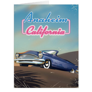 Anaheim California travel poster