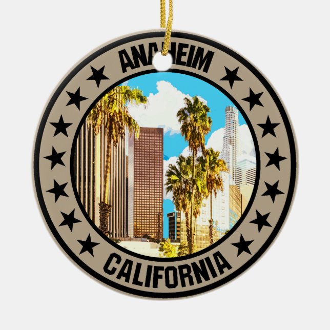 Anaheim                                            ceramic ornament (Front)