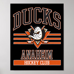 Anaheim Ducks Hockey Club Gray Officially Licensed Poster