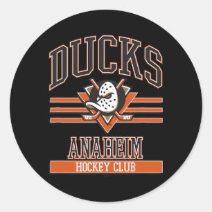 Anaheim Ducks Hockey Club Grey Officially Licensed Classic Round Sticker