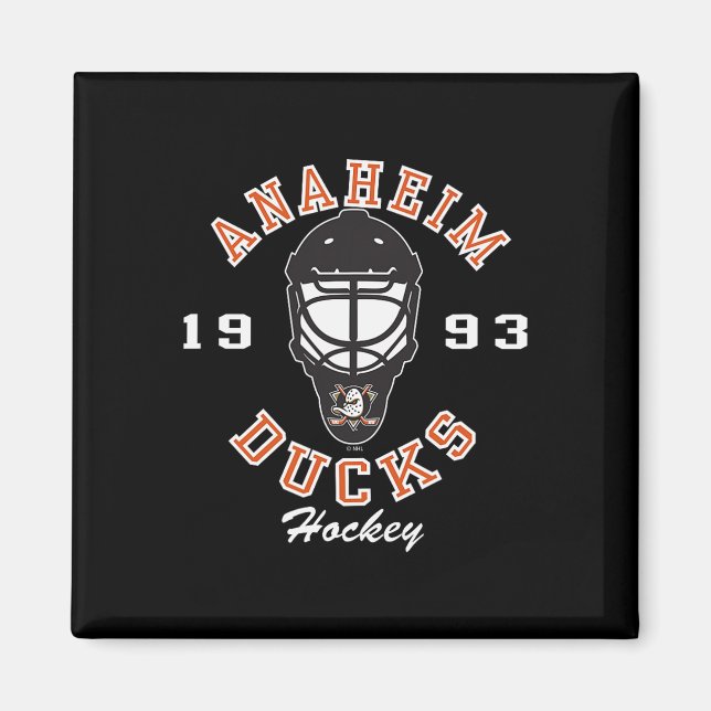 Anaheim Ducks Hockey Mask Black Officially License Magnet (Front)