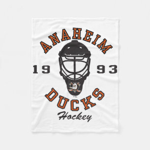 Anaheim Ducks Hockey Mask White Officially License Fleece Blanket
