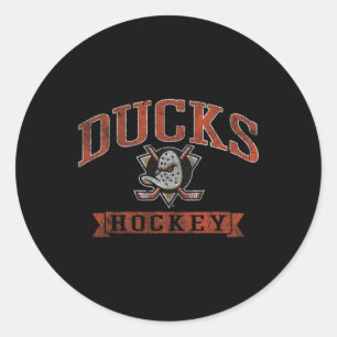 Anaheim Ducks Vintage Hockey Nhl Officially Licens Classic Round Sticker