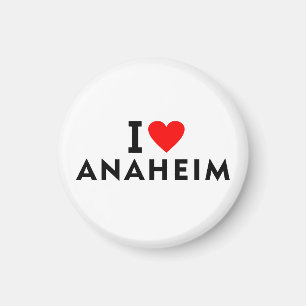 Anaheim United States america usa love city heart Magnet