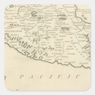 Anahuac, or the Empire of Mexico Square Sticker