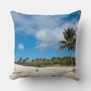 Anakena, Rapa Nui, Easter Island, Chile Cushion