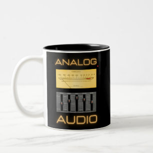 Analog Audio Audiophiles Two-Tone Coffee Mug