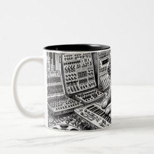 Analog Cat Symphony Mousepad Two-Tone Coffee Mug