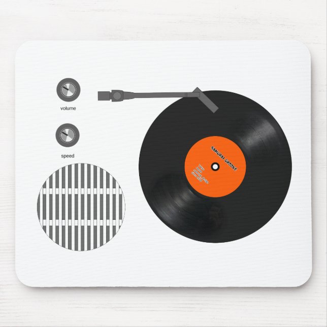 Analog record player mouse pad (Front)