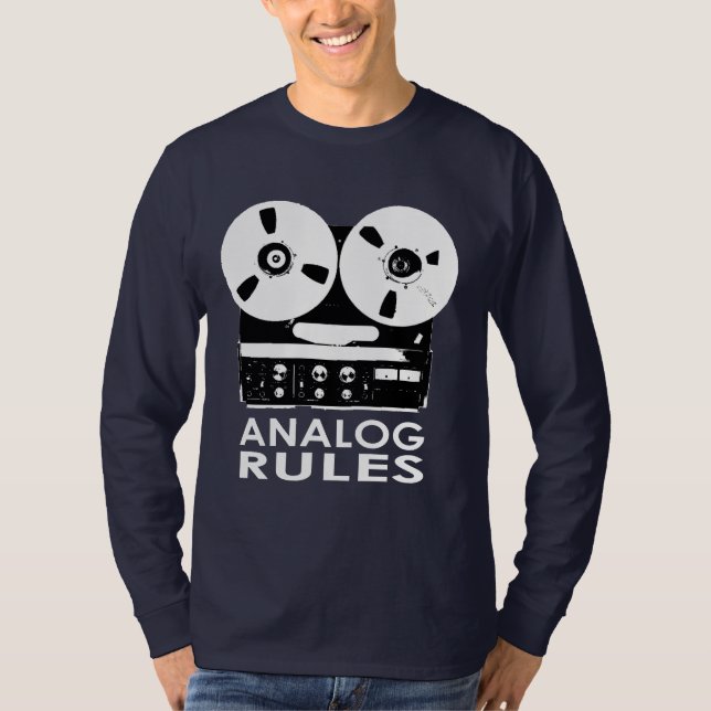 ANALOG RULES Long Sleeve Tee By Stephen Hughes (Front)