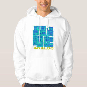 Analog Vibes: Retro Tech Design Hoodie