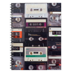 Analogic audiocassette tapes notebook