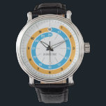 Analogue 24 Hour Watch<br><div class="desc">This unique watch face design displays 24 hour time in a continuous analogue spiral. Easy to read and shows both regular and 24 hour time simultaneously. Customise it with your name or initials or for someone as a gift idea.</div>