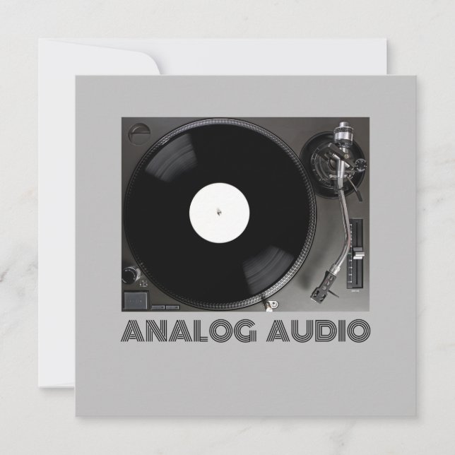 Analogue Audio Invitation (Front)