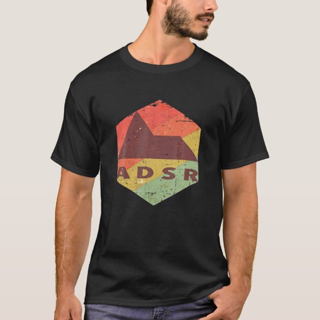 Analogue Modular Synthesizer ADSR T-Shirt (Front)