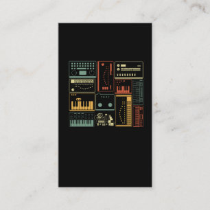 Analogue Modular Synthesizer Music Producer Keyboa Business Card