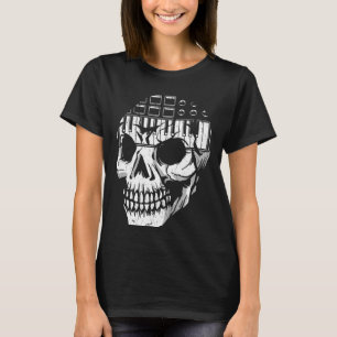 Analogue Modular Synthesizer Skull Music Synth Ner T-Shirt