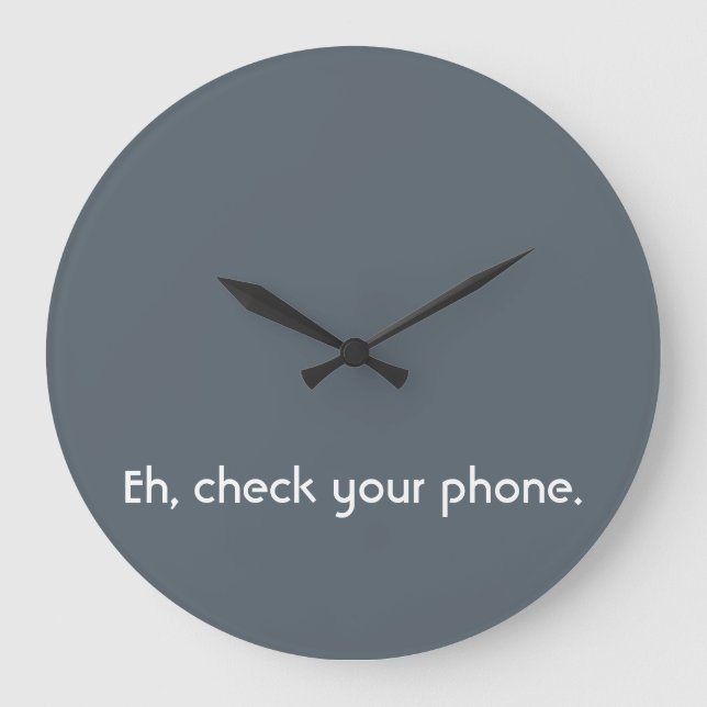 "Analogue Struggles" Clock (Front)