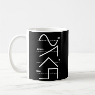 Analogue Synthesizer Techno Waveform Synth Nerd Coffee Mug