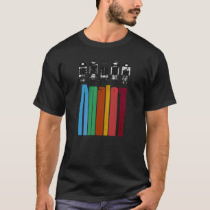 Analogue Vacuum Tubes Audio Valve Amps Retro Aesth T-Shirt