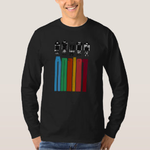 Analogue Vacuum Tubes Audio Valve Amps Retro Aesth T-Shirt