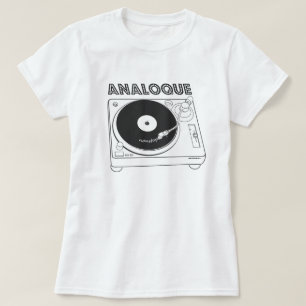 Analoque Nonstop - Cool 80s Design with Turntable T-Shirt