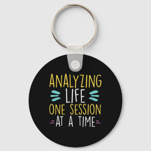 Analysing Life One Session At A Time Mental Health Key Ring
