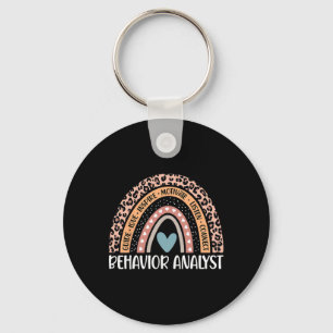 Analyst 100th Day Of School Aba Therapy Rainbow Key Ring