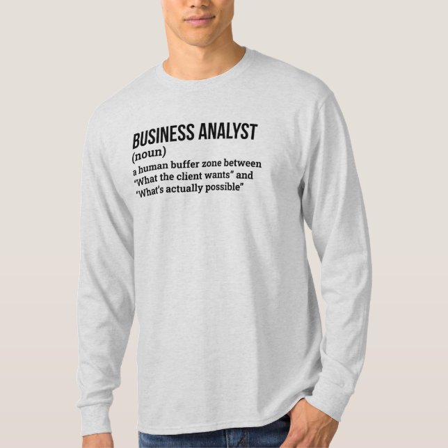 Analyst by Day Comedian by Night Definition Tee (Front)