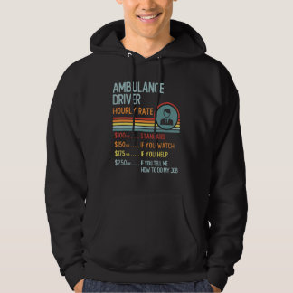Analyst Hourly Rate T-Shirt Retro Job Title Hoodie