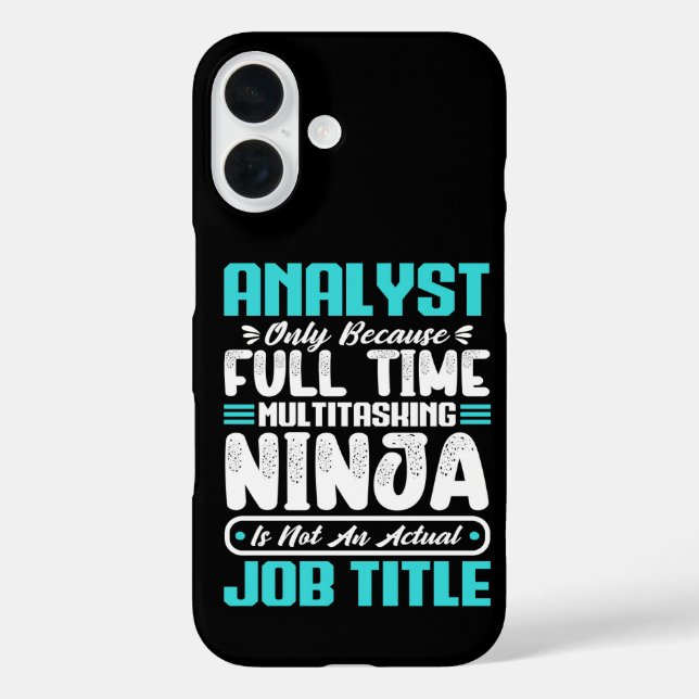 Analyst Job Title Profession Funny Analyst Skills  Case-Mate iPhone Case (Back)
