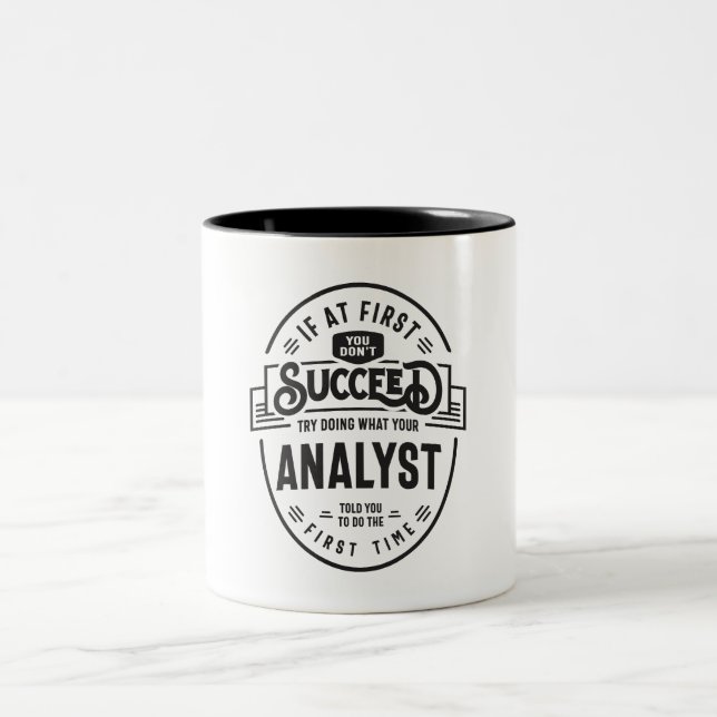 Analyst Two-Tone Coffee Mug (Center)