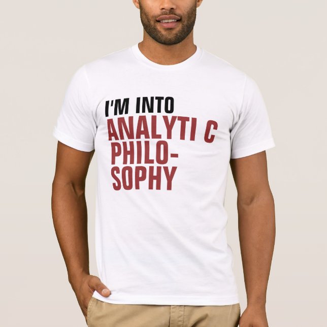 Analytic Philosophy T-Shirt (Front)