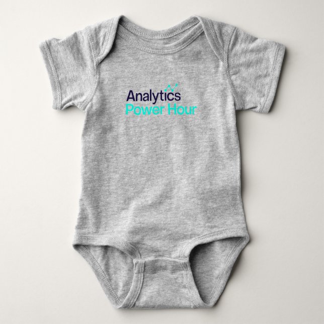 Analytics Power Hour Baby Jumpsuit Baby Bodysuit (Front)