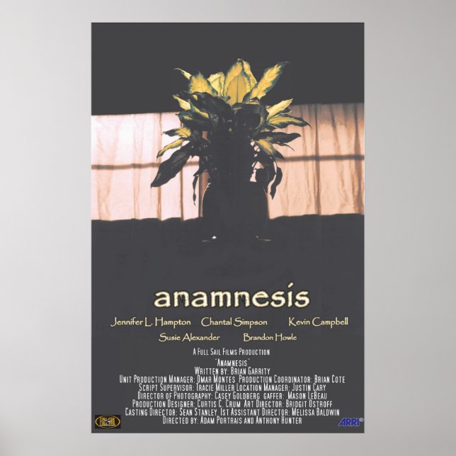 Anamnesis Poster (Front)