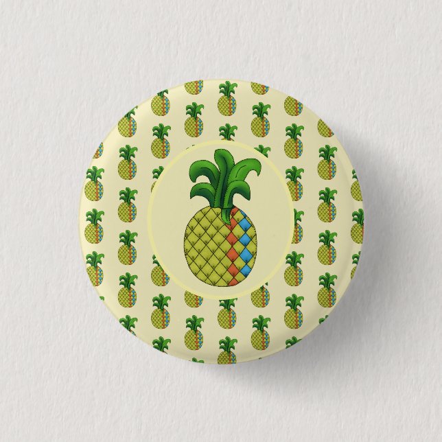 Ananas 3 Cm Round Badge (Front)
