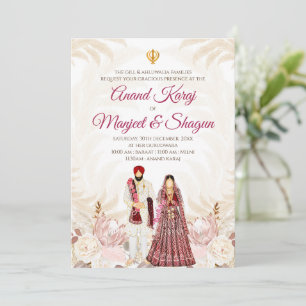 Anand Karaj invitations & Sikh wedding cards
