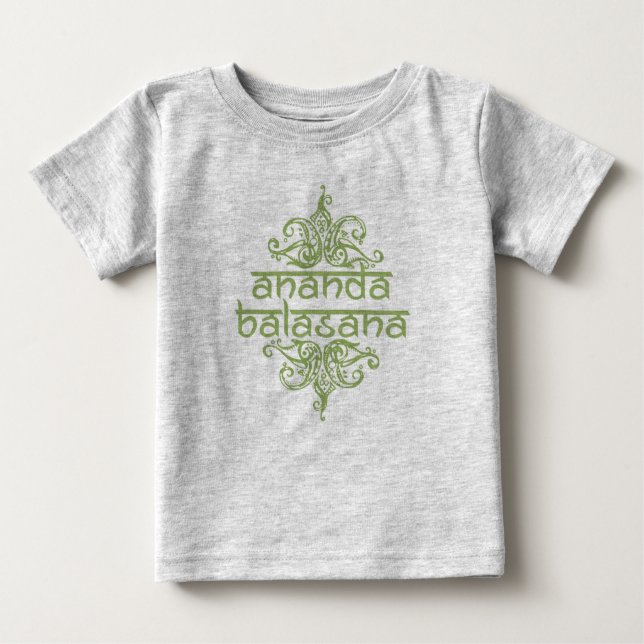 Ananda Balasana (happy baby) Baby T-Shirt (Front)