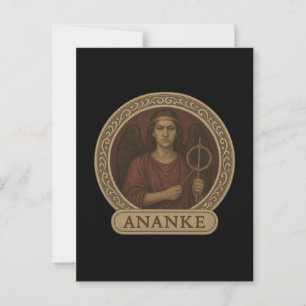 Ananke Goddess of Necessity Postcard