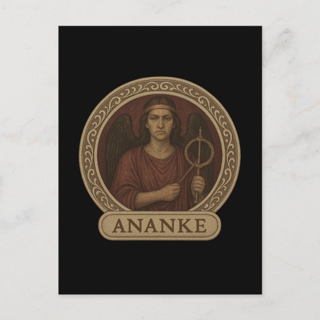 Ananke Goddess of Necessity Postcard (Front)