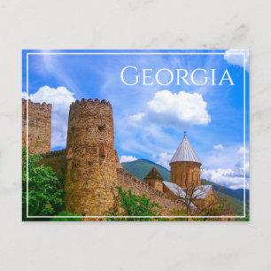 Ananuri Castle Georgia Aragvi Caucuses Mountains Postcard