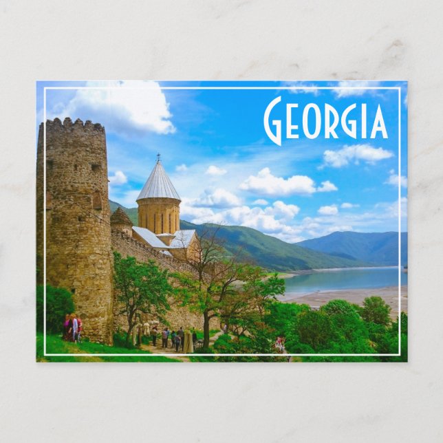 Ananuri Castle Georgia Aragvi Caucuses Mountains Postcard (Front)